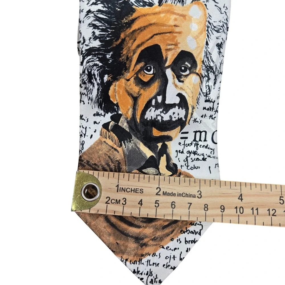 Steven Harris Mens Neck Tie Necktie Albert Einstein E=MC2 Novelty Whimisical‎